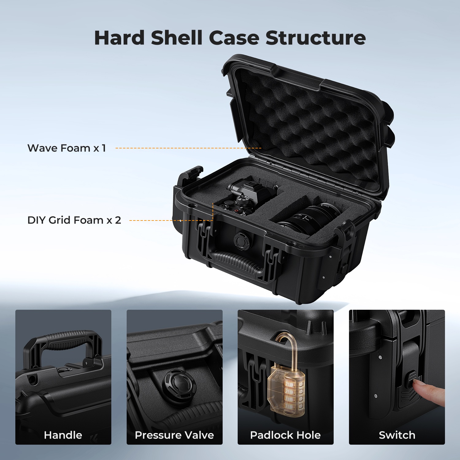 K&F CONCEPT IP67 Waterproof Ca - огляд і ціна Drone Camera Case